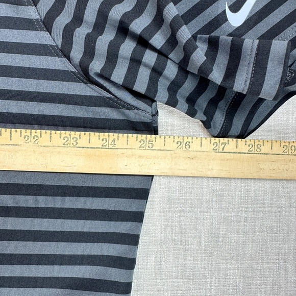 Nike Golf LSU Tigers Polo Mens XL Black Grey Striped Dri-FIT 891853-010 - Picture 9 of 10